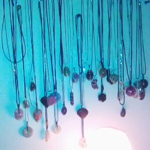 Genuine Natural Crystal Bracelets Pendants Towers Rough, Tumbled Crystals